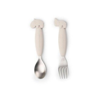 Σετ Κουτάλι-Πιρούνι 2τμχ Deer Friends Sand Done By Deer