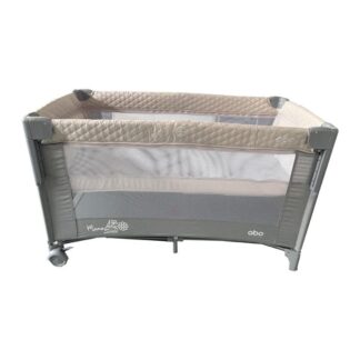 Παρκοκρέβατο Mamaside Με Αφαιρούμενο Πλαινό Μπεζ Αbo