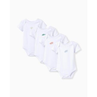 Βρεφικά Ζιπουνάκια Σετ 4τμχ ΚΜ 31077313041 - 250 Λευκό Zippy