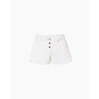 Σορτς Twill Κορίτσι 31078056041 - 250 Λευκό Zippy