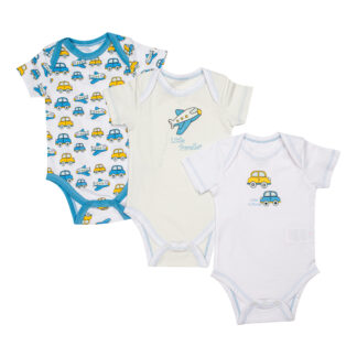 Βρεφικά Ζιπουνάκια Σετ 3τμχ Κοντομάνικα Traveller Abo 31518