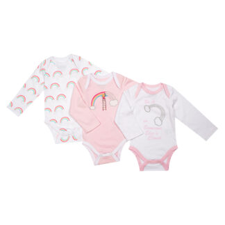 Βρεφικά Ζιπουνάκια Σετ 3τμχ Μακρυμάνικα Rainbow Abo 31521