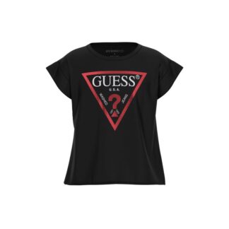 Μπλούζα Παιδικο Κοντομάνικο Girl Guess J81I15J1311_JBLK Μαύρο JNR