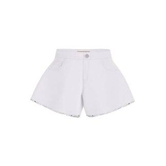 Σορτς Guess J6RD11WH1T0-G011 Λευκό