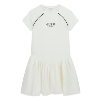 Φόρεμα Κοντομάνικο Guess J6RK02KCY62-G012 Εκρού