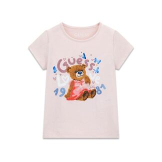 Μπλούζα Παιδικο Κοντομάνικο Girl Guess K6RI03K6YW4-G62O Ροζ