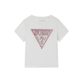 Μπλούζα Παιδικο Κοντομάνικο Girl Guess K6RI10K6YW4-G011 Λευκό