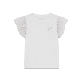 Μπλούζα Παιδικο Κοντομάνικο Girl Guess K6RI25K6YW4-G011 Λευκό