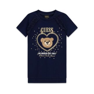 Φόρεμα Κοντομάνικο Guess K6RK01KAUH0-G7HR Μπλέ