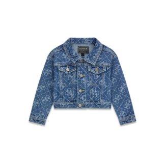 Μπουφάν Παιδικο Girl Guess K6RL06D5FM0-XI4G Τζιν