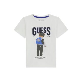 Μπλούζα Παιδικο Κοντομάνικο Boy Guess N6RI05K8HM4-G011 Λευκό