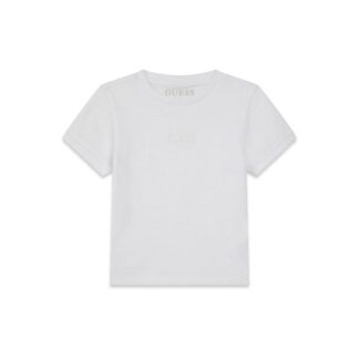 Μπλούζα Παιδικο Κοντομάνικο Boy Guess N6RI26KCM20-G011 Λευκό