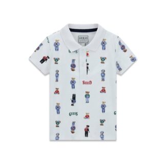 Μπλούζα Παιδικο Κοντομάνικο Boy Guess N6RP01KBV51-PM4Q Λευκό