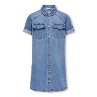 Φόρεμα Κοντομάνικο KidsOnly 4950320_15368238 Τζιν Μπλέ