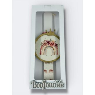 Λαμπάδα Πάσχα Με Ουράνιο Τόξο Bonjour Bebe